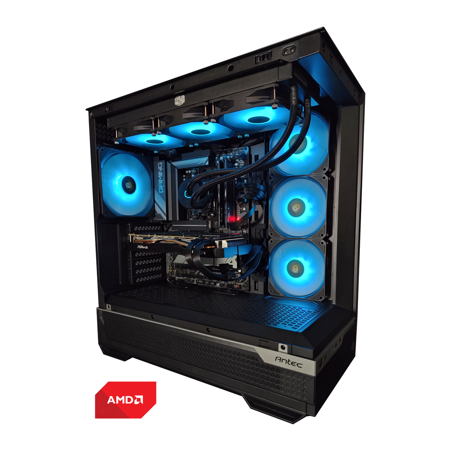 RAGING BUCK ALPHA- AMD Ryzen 7 9800X3D, RTX 4080 Super, 32GB DDR5, 2TB Gen4 NVME SSD